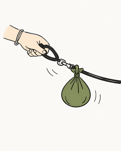 Tie it to the leash